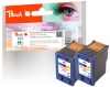 Peach Doppelpack Druckköpfe color kompatibel zu  HP No. 57*2, C9503AE