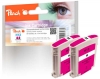 Peach Doppelpack Tintenpatronen magenta kompatibel zu  HP No. 13 m*2, C4816AE*2