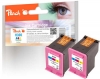 Peach Doppelpack Druckköpfe color kompatibel zu  HP No. 300 c*2, CC643EE*2