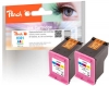 Peach Doppelpack Druckköpfe color kompatibel zu  HP No. 301 c*2, CH562EE*2