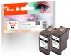 Peach Doppelpack Druckköpfe schwarz kompatibel zu  Canon PG-540BK, 5225B005