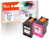 Peach Spar Pack Druckköpfe kompatibel zu  HP No. 302XL, F6U68AE, F6U67AE