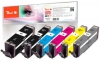 Peach Spar Pack mit grau Tintenpatronen XL-Ergiebigkeit, kompatibel zu  Canon PGI-550XL, CLI-551XL