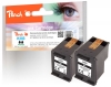 Peach Doppelpack Druckköpfe schwarz kompatibel zu  HP No. 303 BK*2, T6N02AE*2