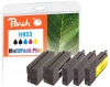Peach Spar Pack Plus Tintenpatronen kompatibel zu  HP No. 953, L0S58AE*2, F6U12AE, F6U13AE, F6U14AE