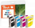 Peach Spar Pack Tintenpatronen kompatibel zu  HP No. 88, C9385AE, C9386AE, C9387AE, C9388AE